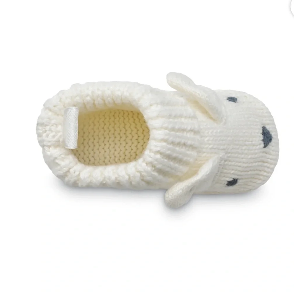 Carter’s Adorable Cream Knit Baby Booties With Bunny Design